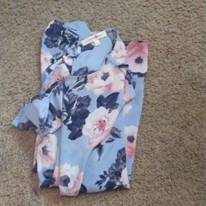 Large Wishful Park blue top